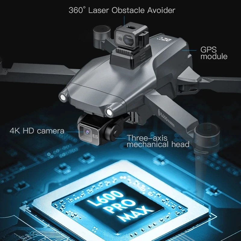 L600 PRO MAX GPS Drone Profess - Drone Gimbal 3 Axis 评论和价格