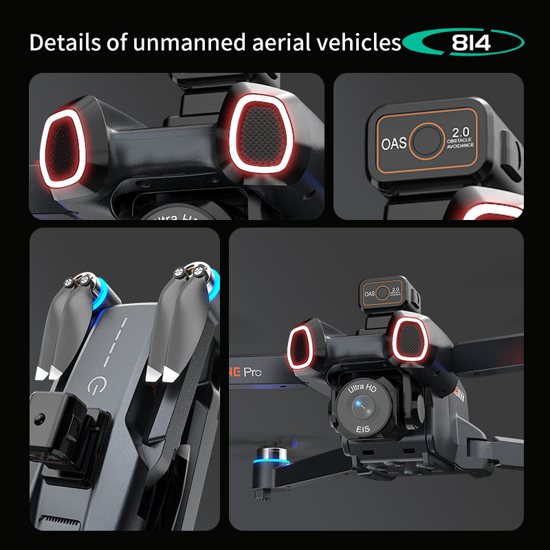 814 drone profissional 4K HD C - Drone Gimbal Brushless 评论和价格
